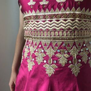 Deep pink Anarkali